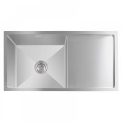 810x440x232mm 1.2mm Handmade Single Bowl Topmounted Kitchen Sink With Drainboard Corrosion Resistant Oilproof Easy Clean 810x440x232mm 1.2mm Handmade Single Bowl Topmounted Kitchen Sink With Drainboard Corrosion Resistant Oilproof Easy Clean